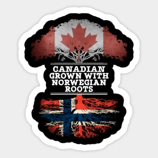 Canadian Grown With Norwegian Roots - Gift for Norwegian With Roots From Norway Sticker